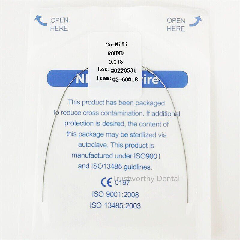 Dental Orthodontic Copper Cu-Niti Round Damon Form Arch Wires