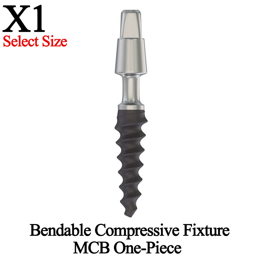 1x Bendable Compressive Fixture MCB One-Piece Dental Titanium Immediate Load