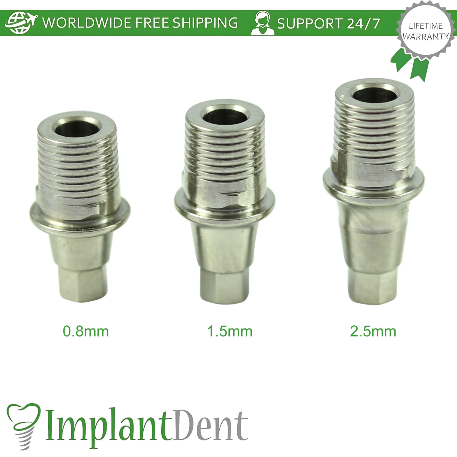 X10 Titanium Base Ø4.5mm Prosthetic Grand Morse Connection Neodent GM Compatible