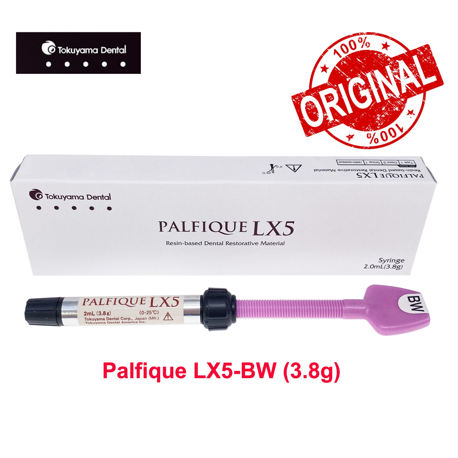 100% Palfique Tokuyama LX5-BW Resin Based Dental Restorative Composite 3.8gm