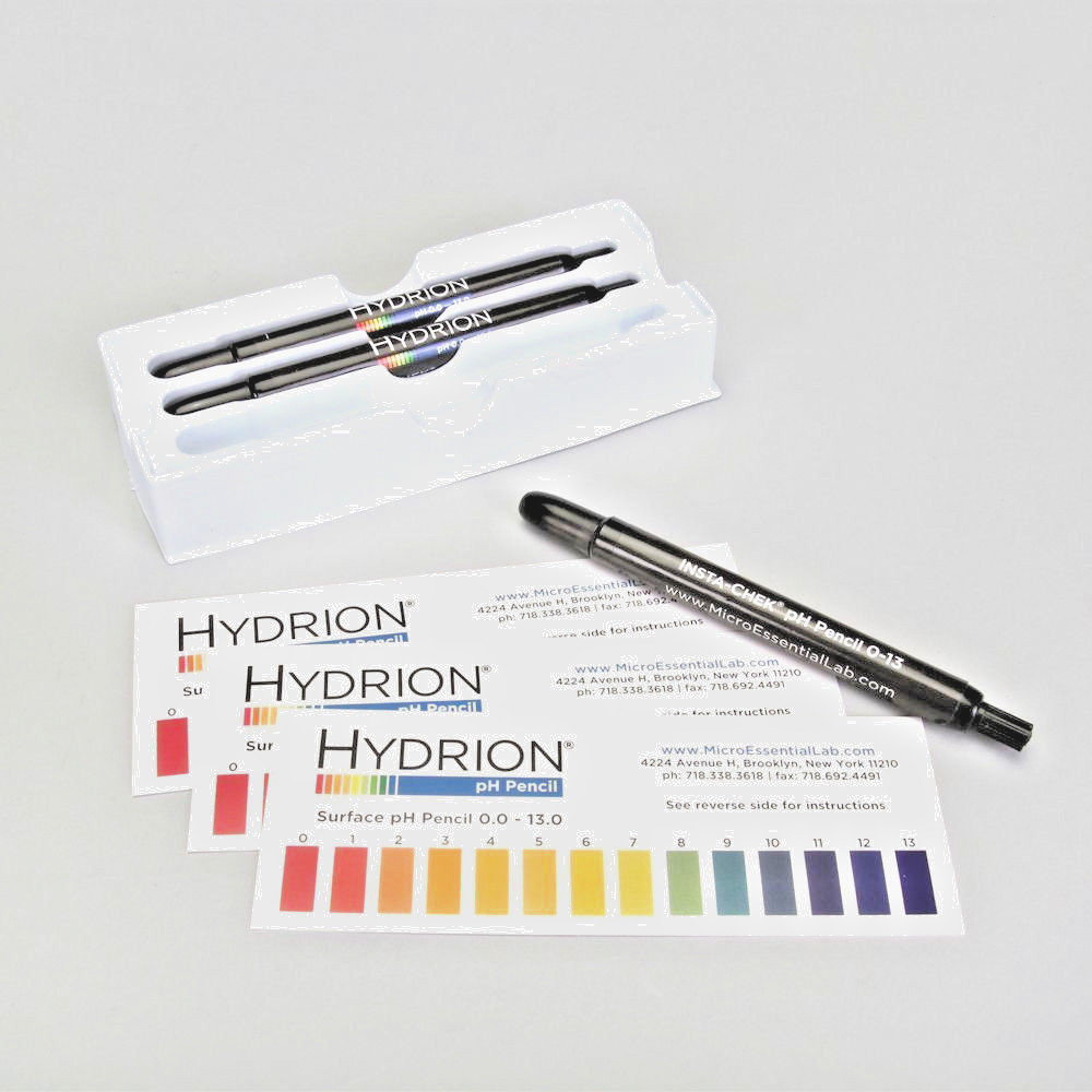 3 Pencils Hydrion pH TEST Pencil Pen 0-13 Range Acid Alkaline SURFACE Testing