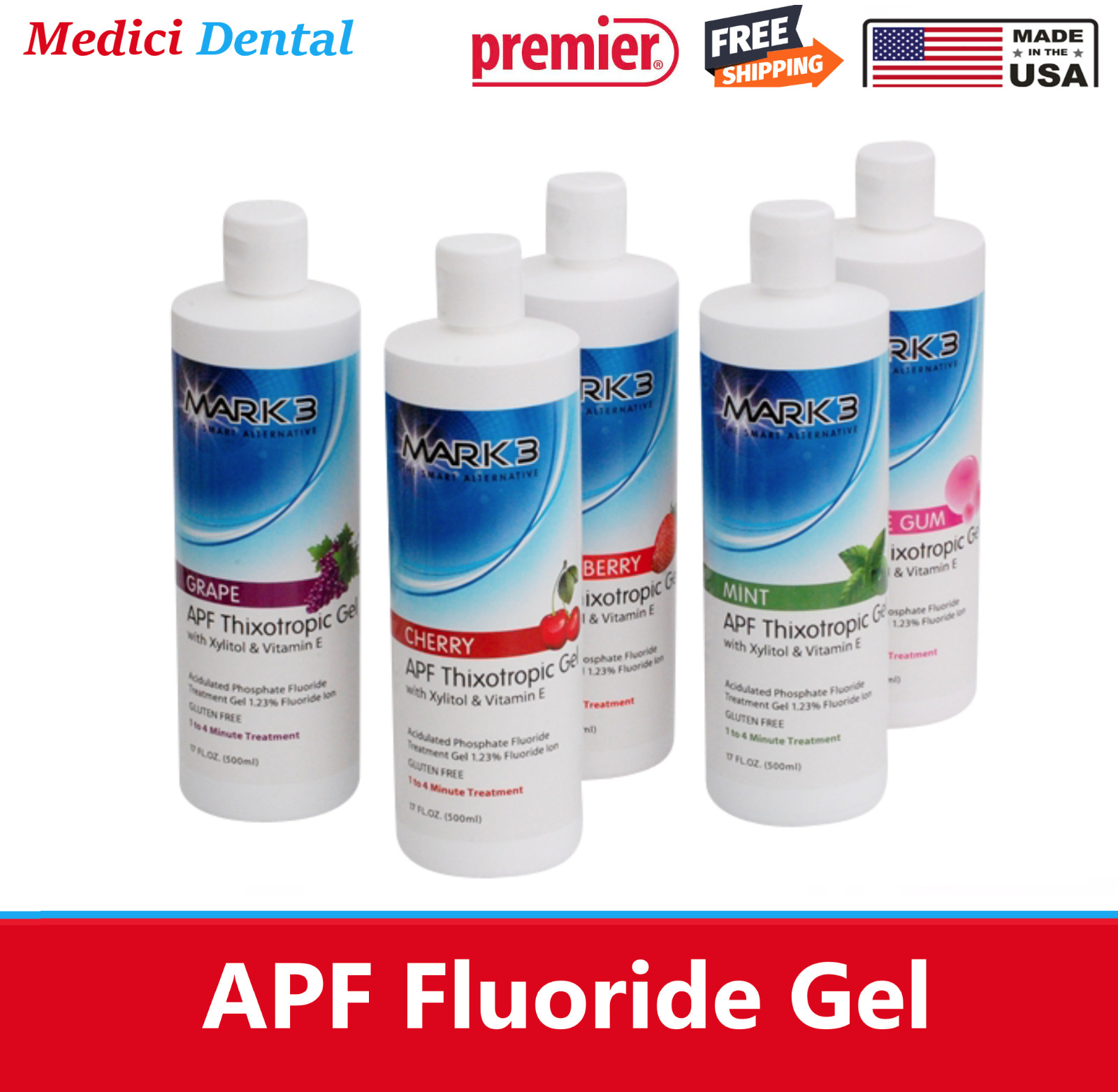 Dental APF Fluoride Gel 17oz – MARK3