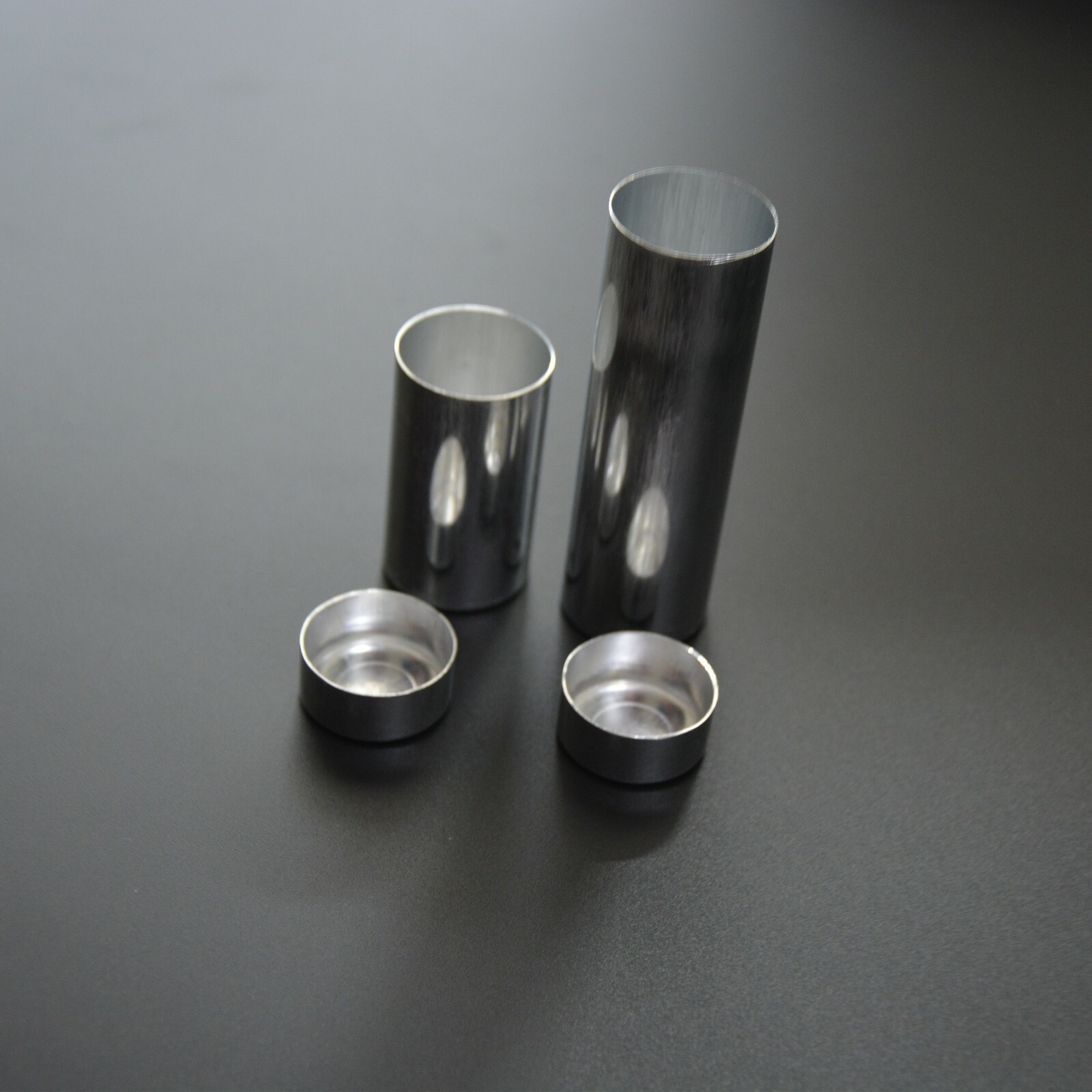 100Pcs 25.5mm Dental Empty Aluminum Tubes Cartridges for Making Flexible Denture