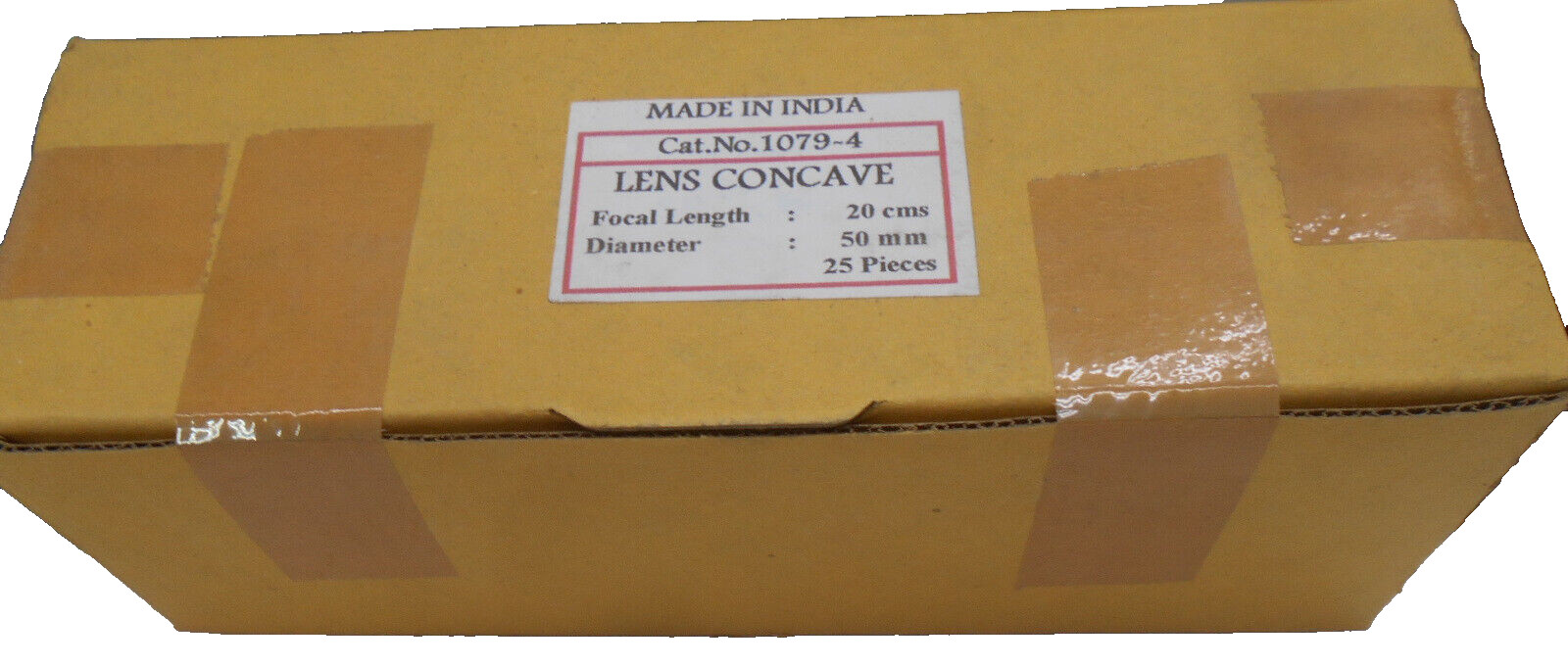 Lens 1079-4 Bi Concave 20cm Focal Length 50mm Diameter Box of 25