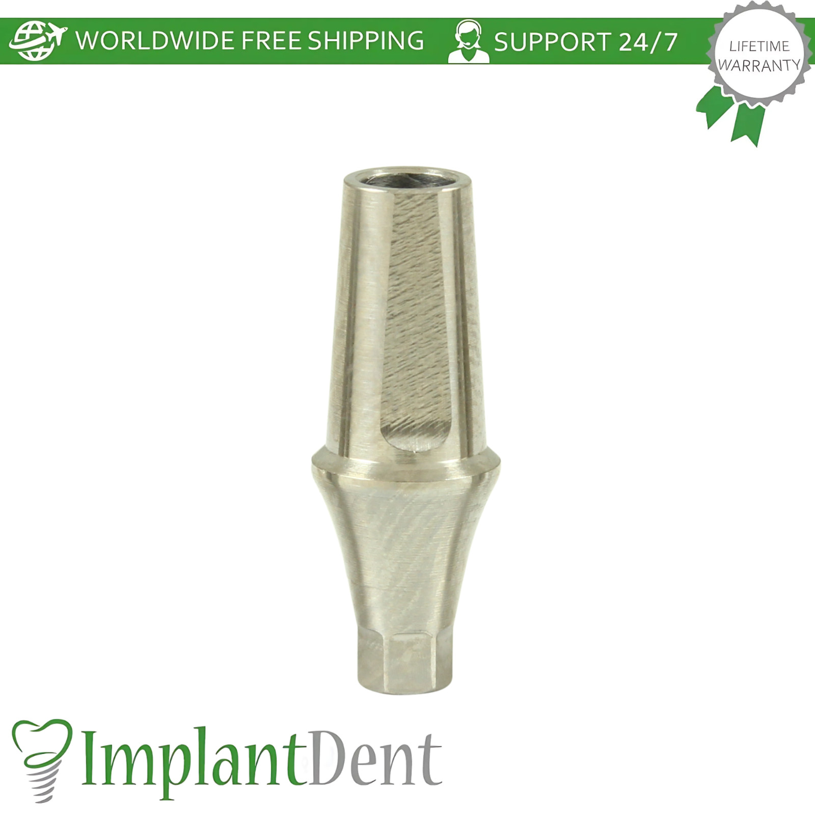 0sstem TS Compatible Mini Platform Straight Dental Prosthetic with Shoulder