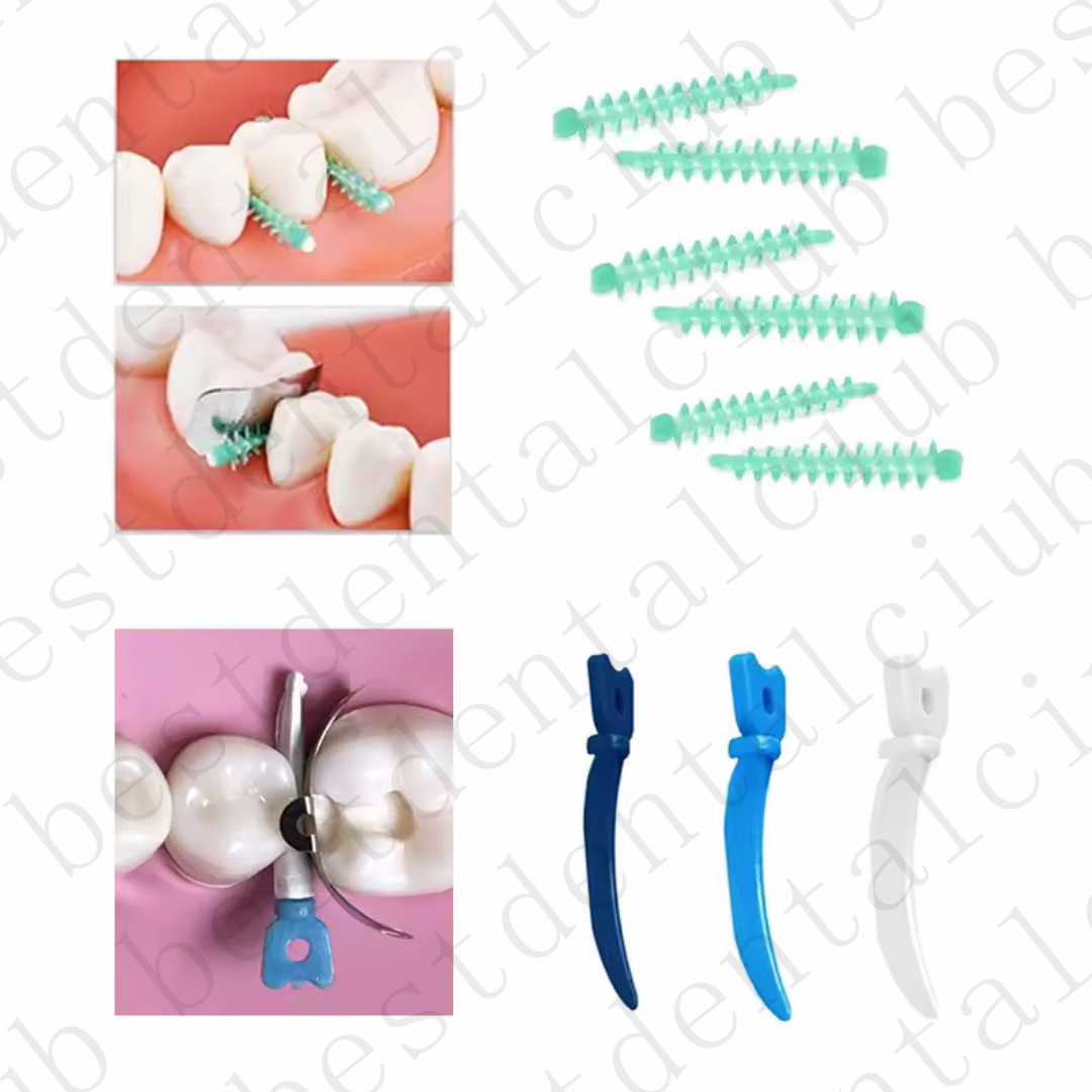 Interdental Wedges Kit Disposable Plastic Composite Diastema Wedge Refill Teeth