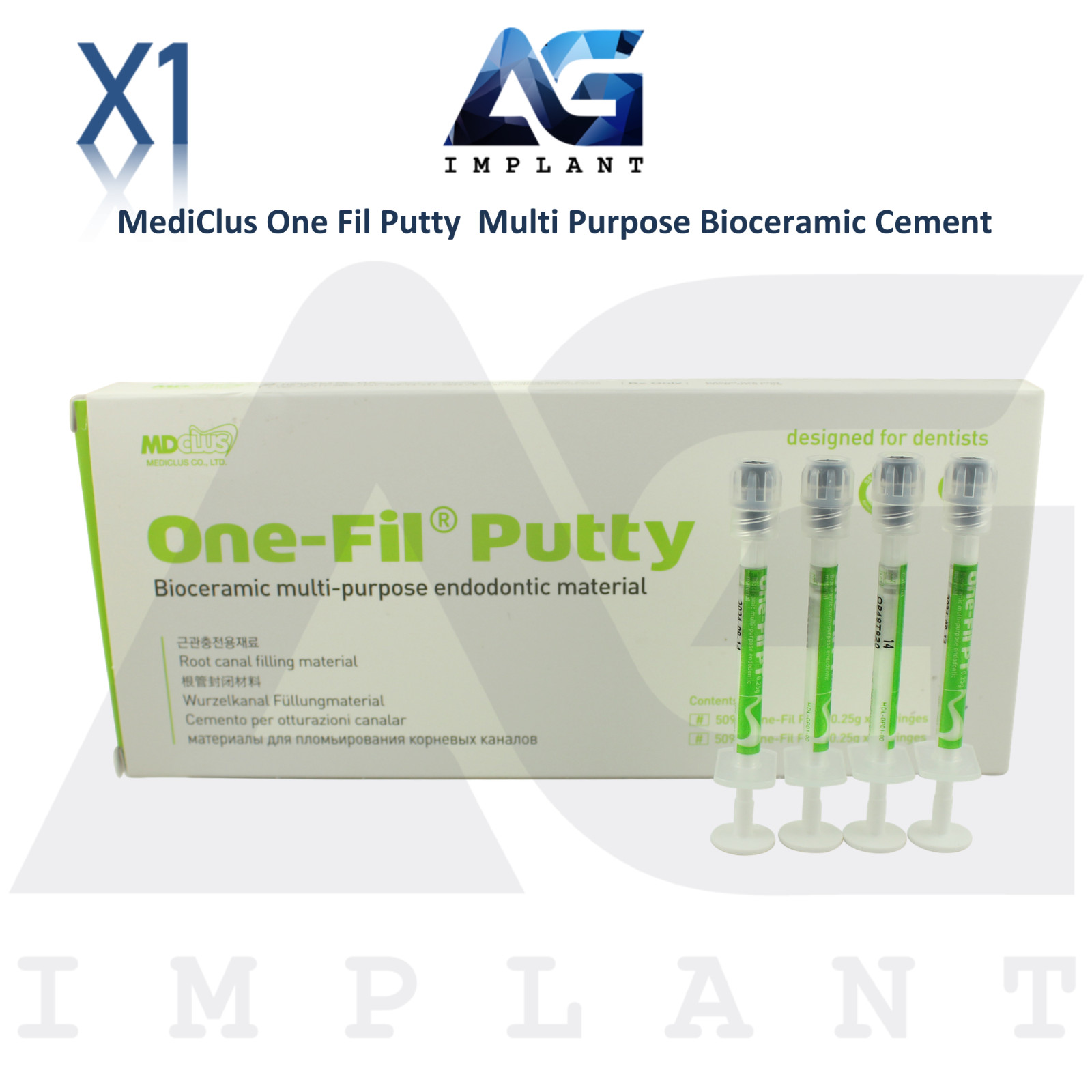 Dental One-Fil® Putty Bioceramic Multi Purpose Endo Material Ro0t Canal Filling