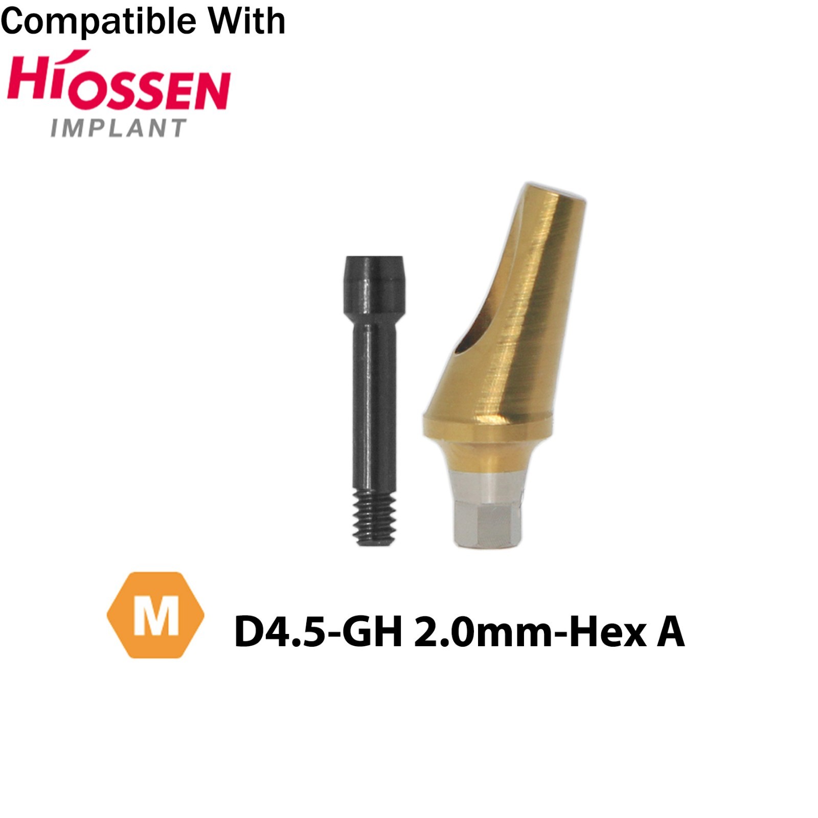 Dental 17° Angled Abutment Anatomic Fits Hiossen Osstem TS Hex Mini Platform