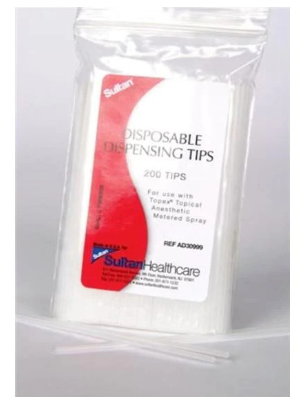 SULTAN Topex Topical Spray Disposable Dispensing Tips 200/Pk