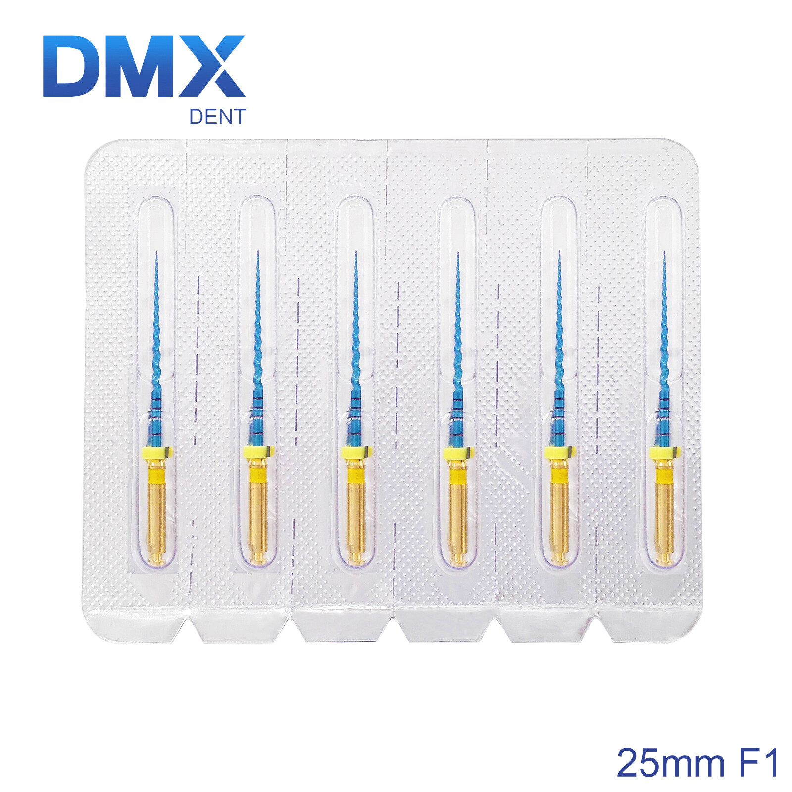 DMXDENT Dental Endo PT-Blue Root Canal Endodontic Niti Rotary Files 21/25/31MM