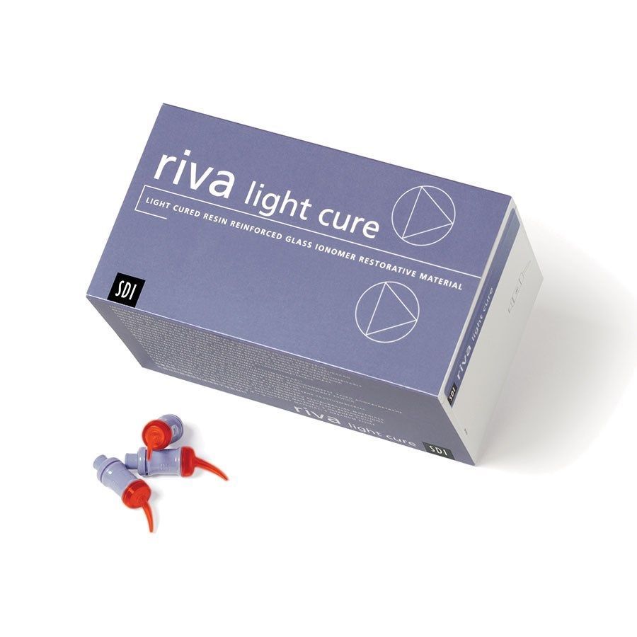 SDI RIVA LC LIGHT CURE GLASS IONOMER CAPSULES.