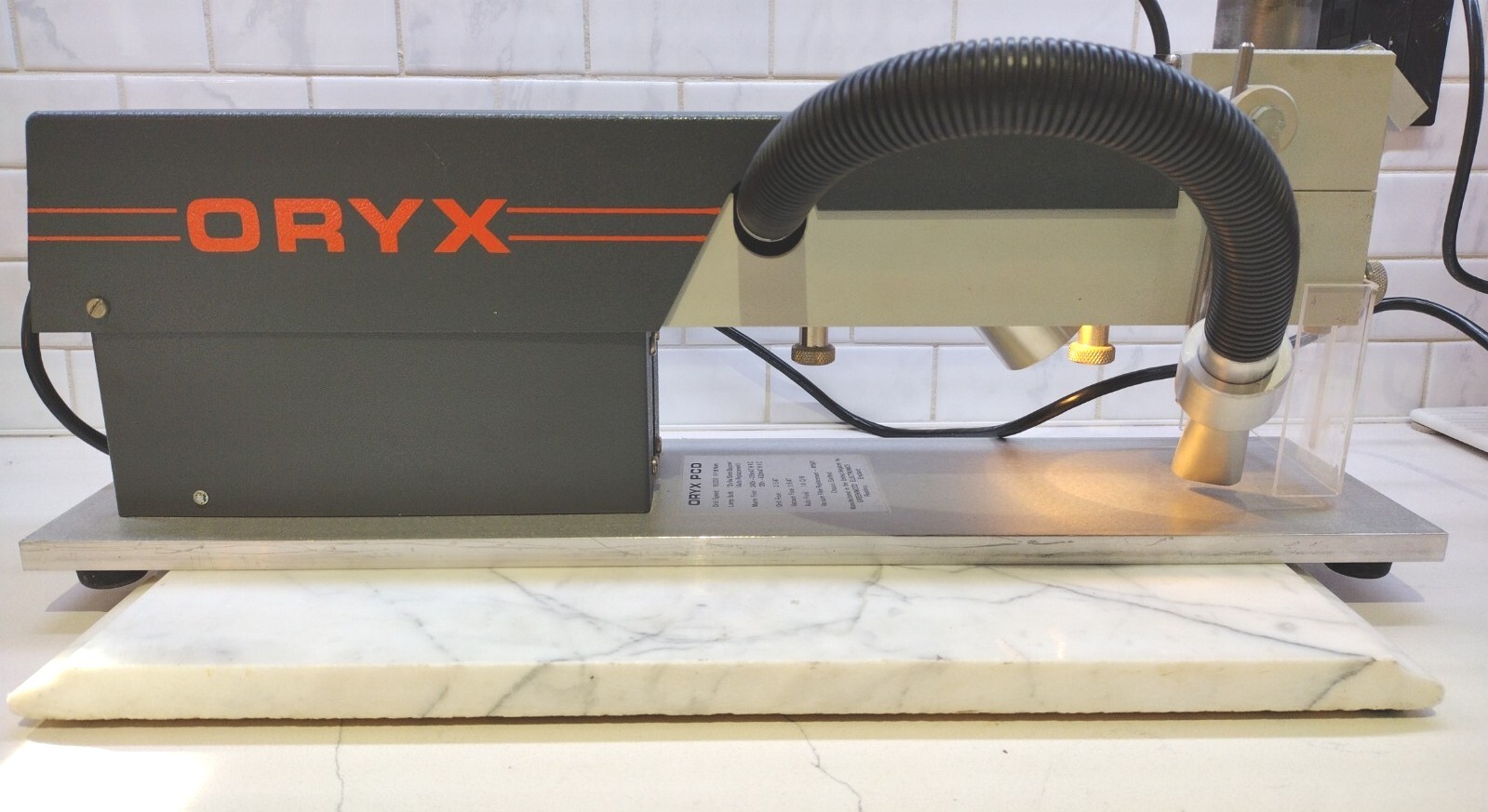 ORYX PCD Dental Lab Drill 18,000 RPM 9″ Throat Built-In Light & Vacuum 115V