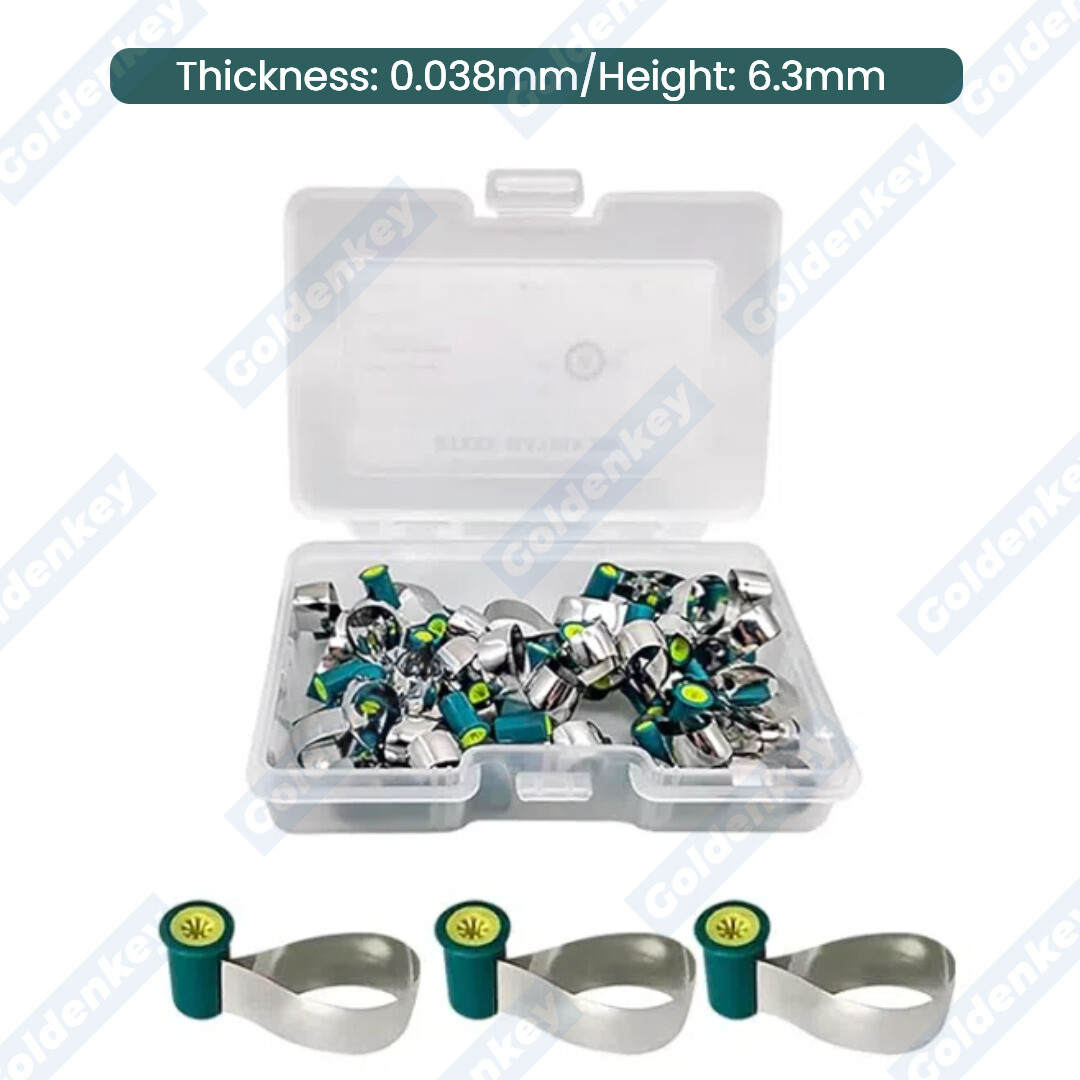Dental Matrix Bands Reel Matrices M6 Metal Double-Side Anatomically Shaped Soft