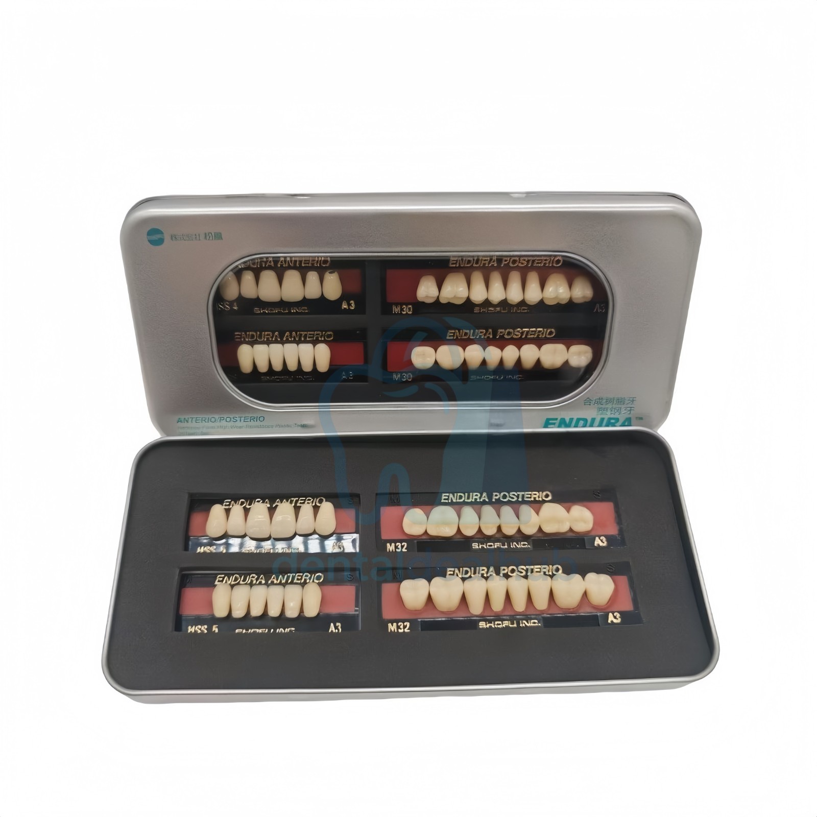 Shofu Endura Composite Resin Teeth Set – Anterior & Posterior Denture Teeth Kit