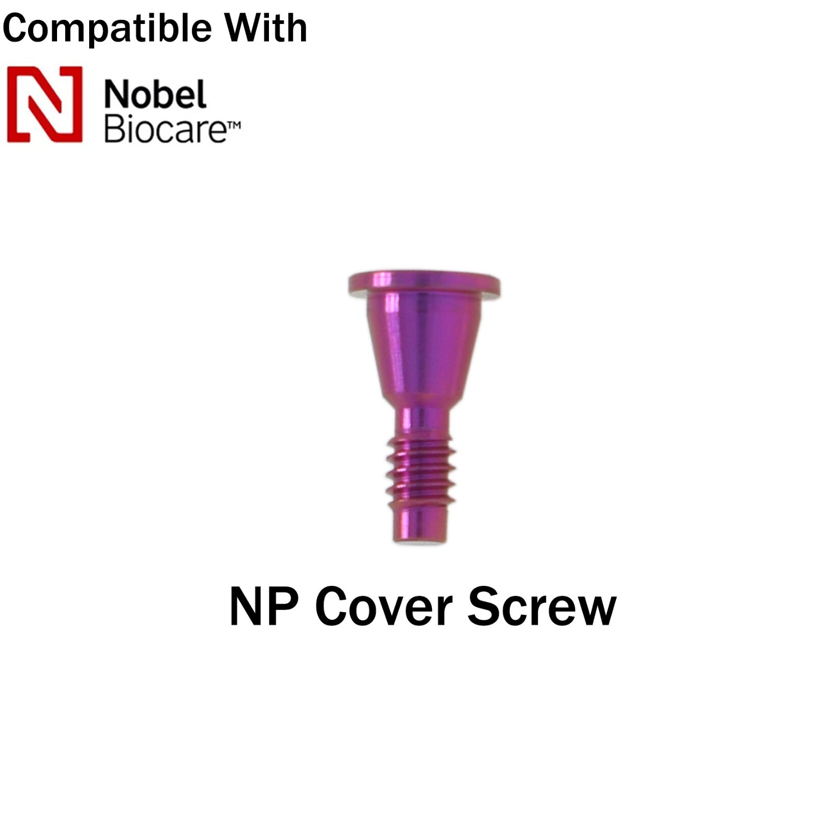 Dental Healing Cap Abutment RP/NP fits NOBEL Active Ø3.6/5.0/6.0 H=3.0/5.0/7.0mm