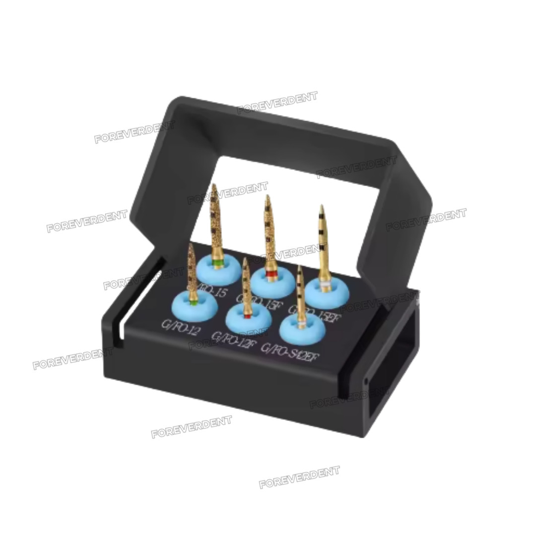 Dental BOPT Preperation Burs Vertical Diamond FG7906 Oriented Technique 6pcs/kit