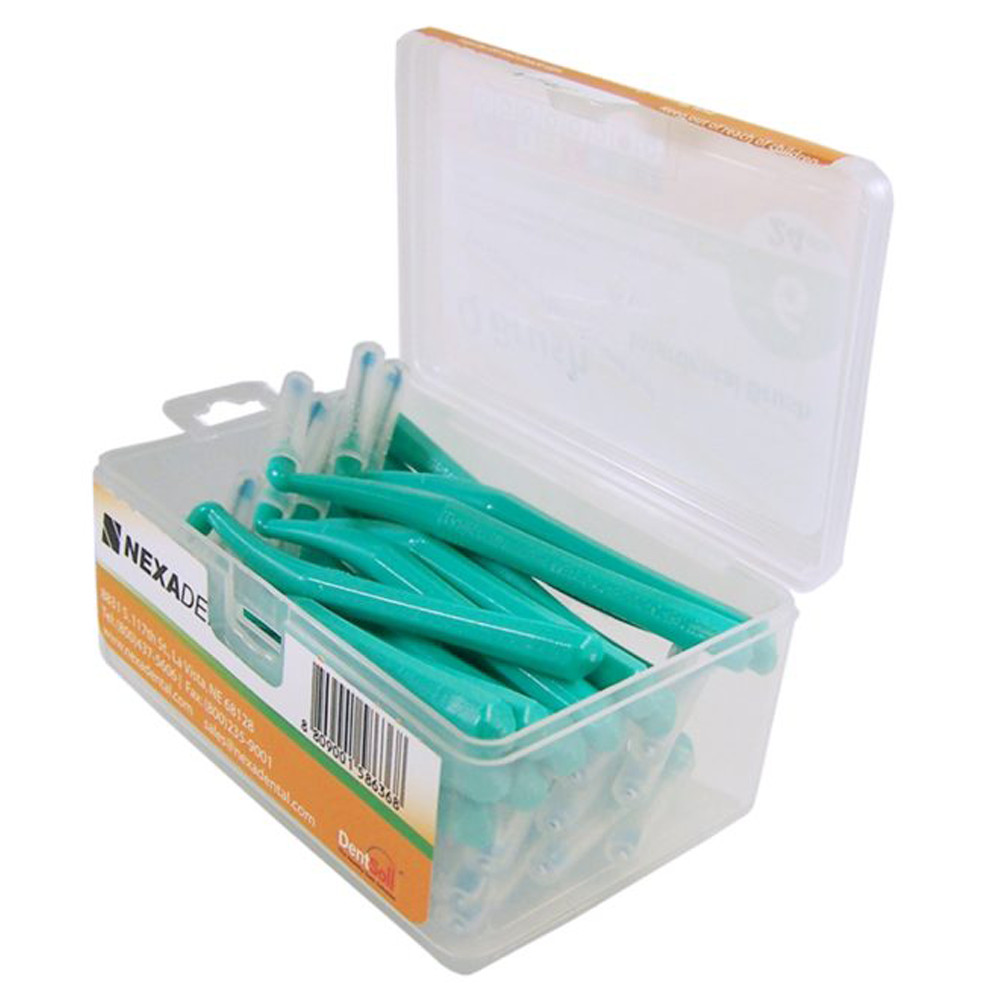 OrthoQuest Q Brush Interproximal Brush, Size 6, L-Type Handle, 24/Box