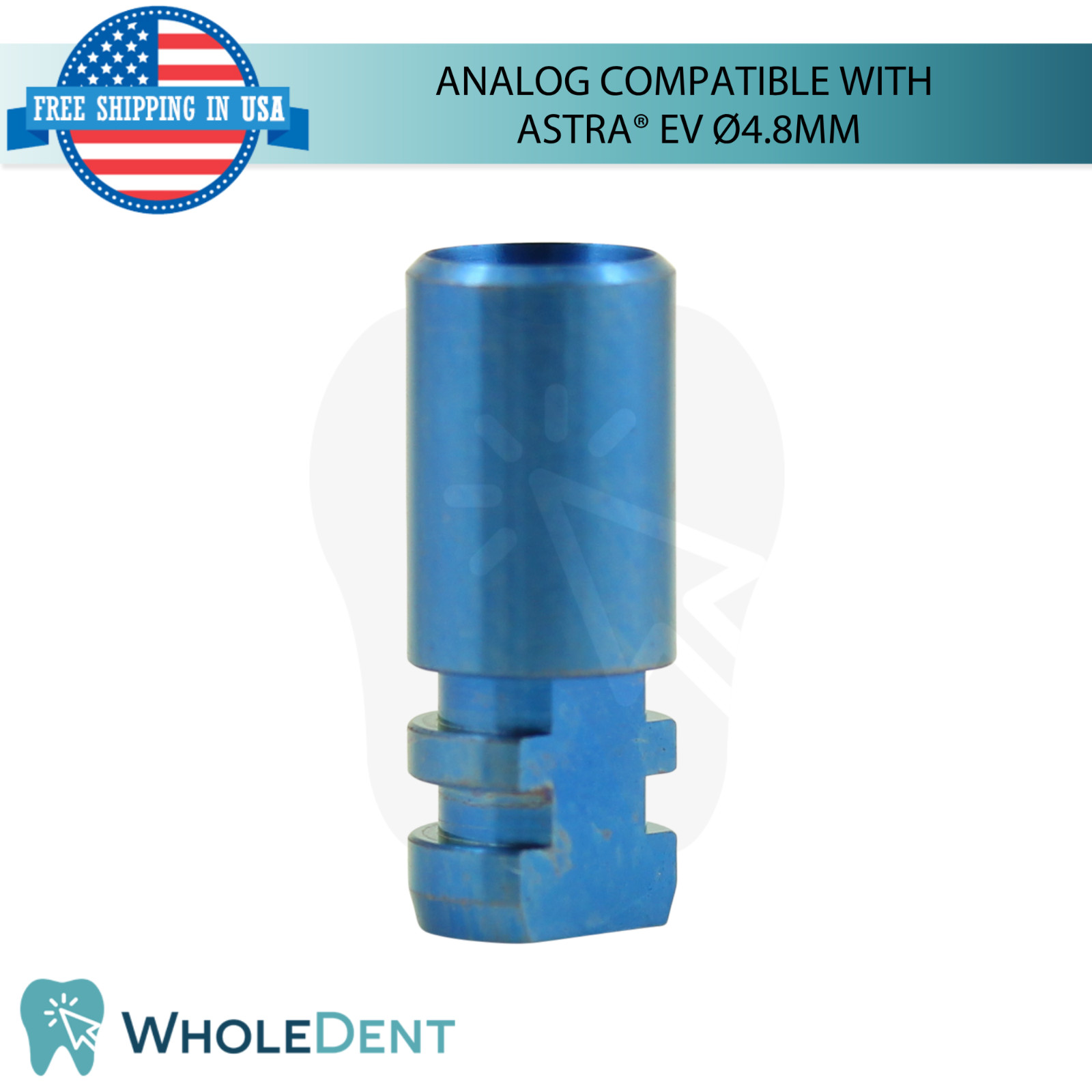 Dental Fixture Analog Astra® EV Compatible Ø4.8mm Platform Stainless Steel