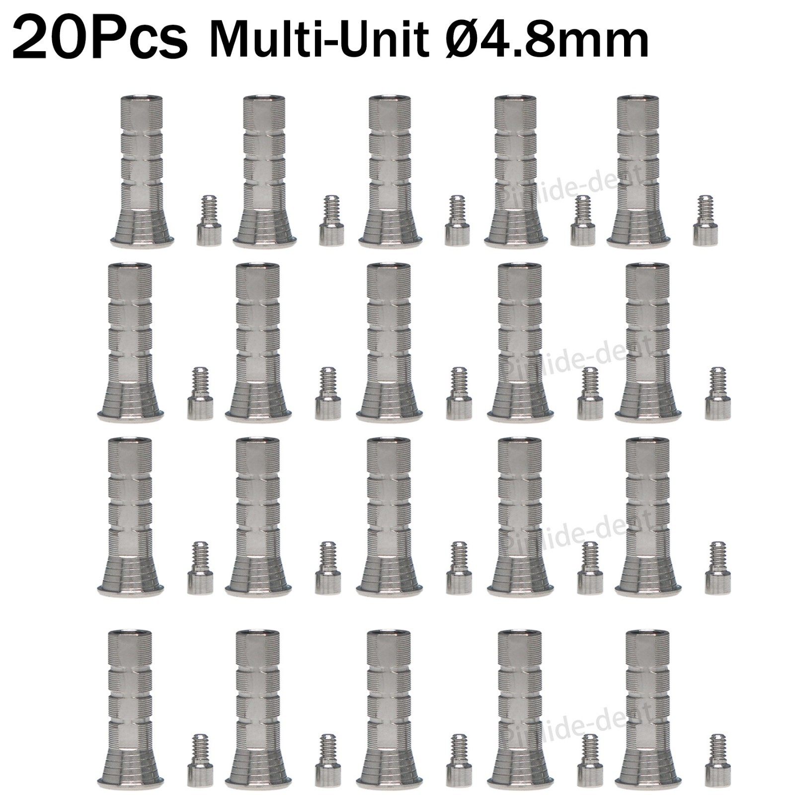 Titanium Temporary Cylinder Ti Multi Unit Ø4.8mm Abutment Fits Hiossen Oss