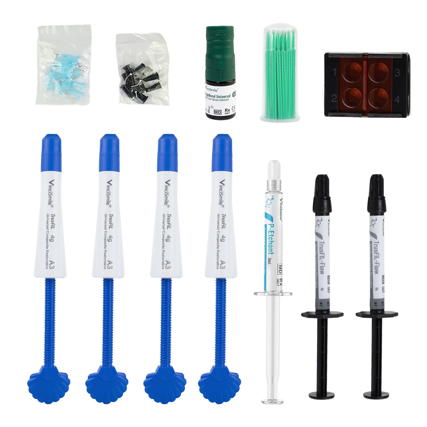 Vincismile TrusFIL Restoration System Composite Kit for Dental Light Curing