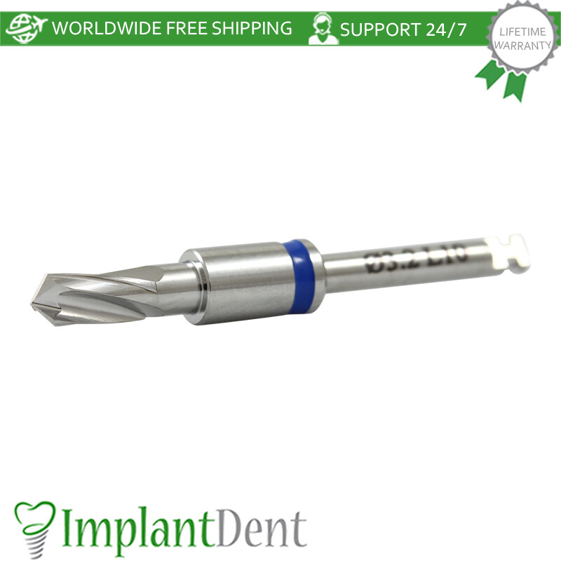 1x Dental Integral Stopper Drill 3.2mm Stainless Steel Dentistry Tool