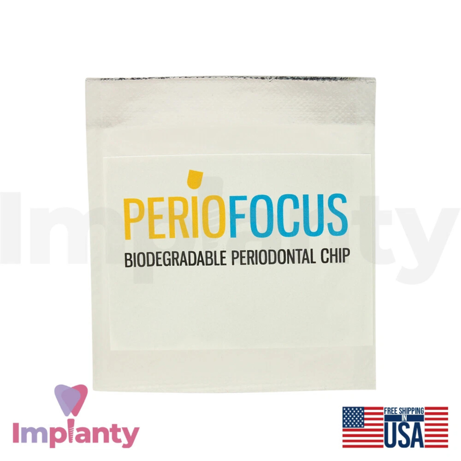 GDT Dental Peri0Focus ChI0rhexidine Chip Collagen Orange-Brown Sterile Dentistry