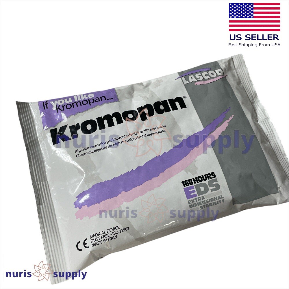 3 Pack Chromatic Kromopan Alginate Fast Dental Impression Material Color-Change
