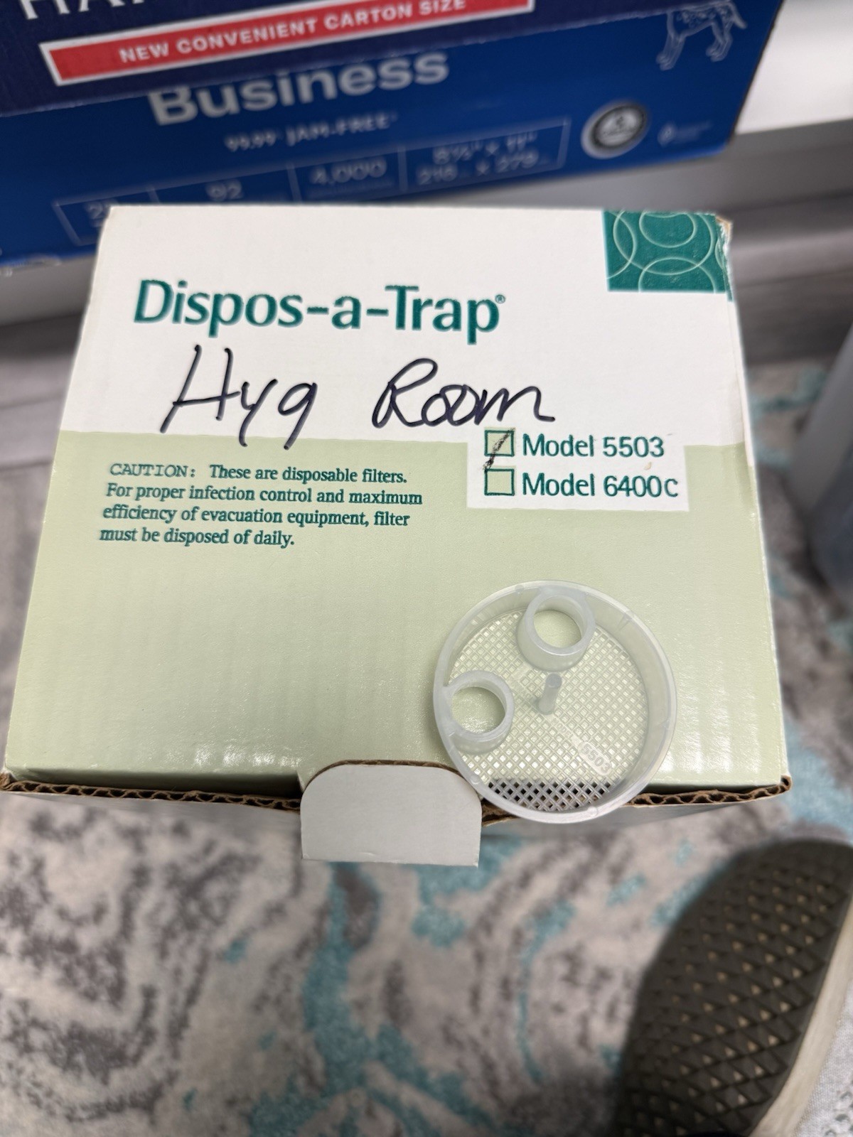 Pinnacle Dispos-a-Trap Disposable Dental Evacuation Filter Insert MPN 5503