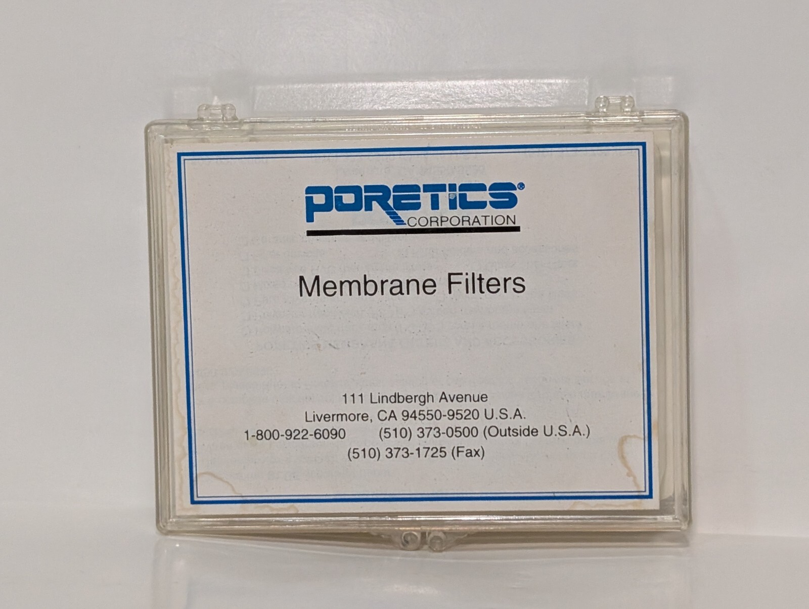 Poretics Corp. 51133 Silver Membrane Filter Discs, 25mm, 0.45μm