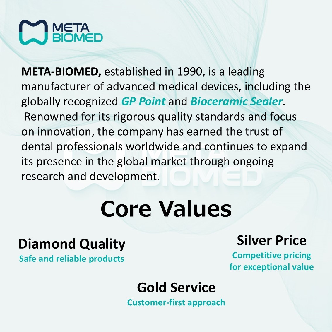 Meta Biomed Jet Flow Bulk Bulk Fill Flowable Composite 2g x 2 syringes