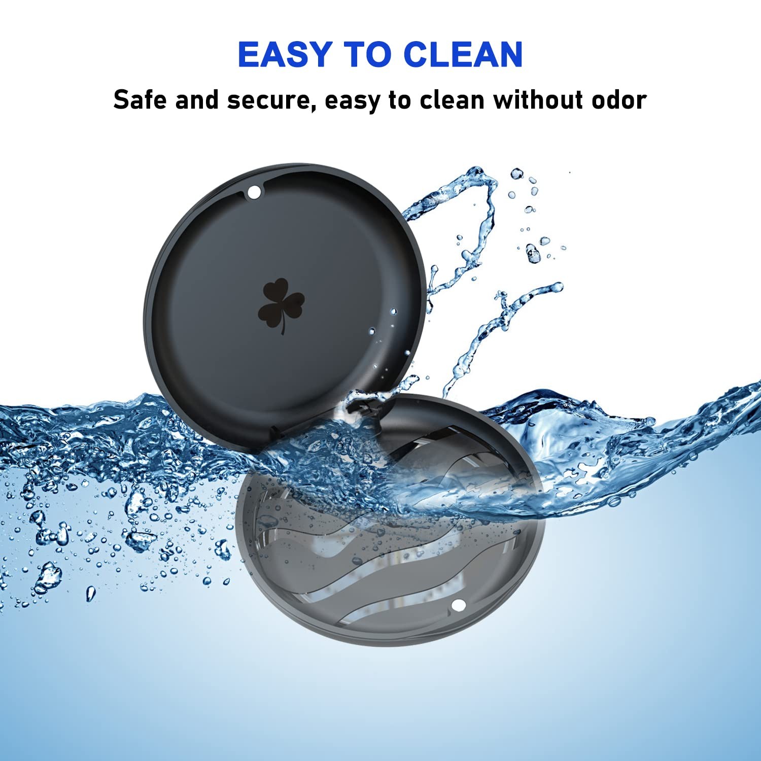 ARGOMAX 2-Pack Slim Aligner and Retainer Case, Portable Black+black