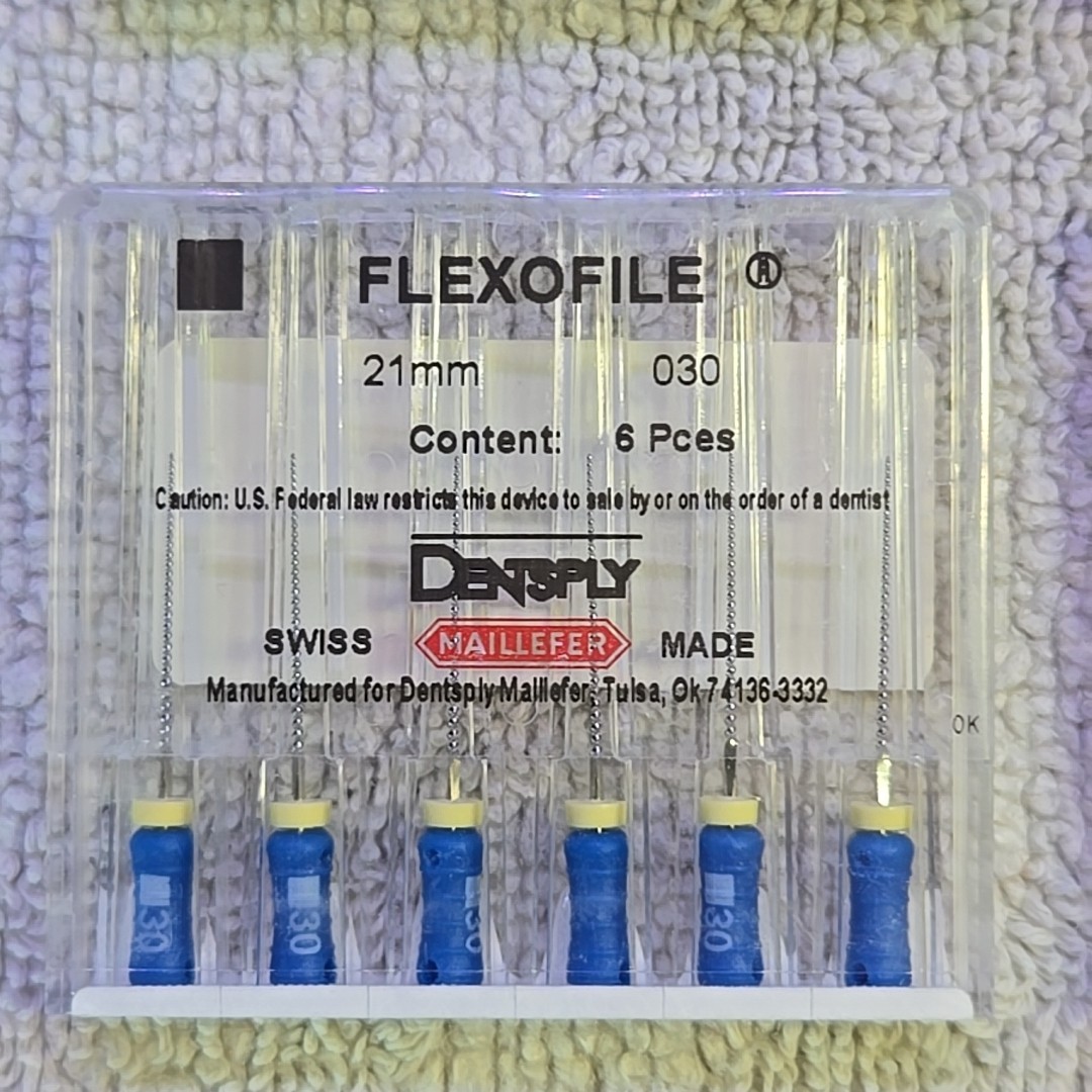 Dentsply Flexofile Endo 21mm 6 SIZES 010 015 020 025 030 035 Sealed **LOT 1**