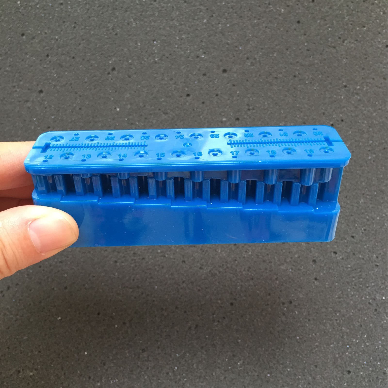 Dental Plastic Autoclavable Endo Block Ruler Accessory Measuring Block Holder