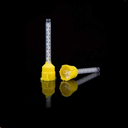 Dental Mixing Nozzles Tips Impression HP Tips Yellow 5.0mm 50Pcs RelyX Unicem