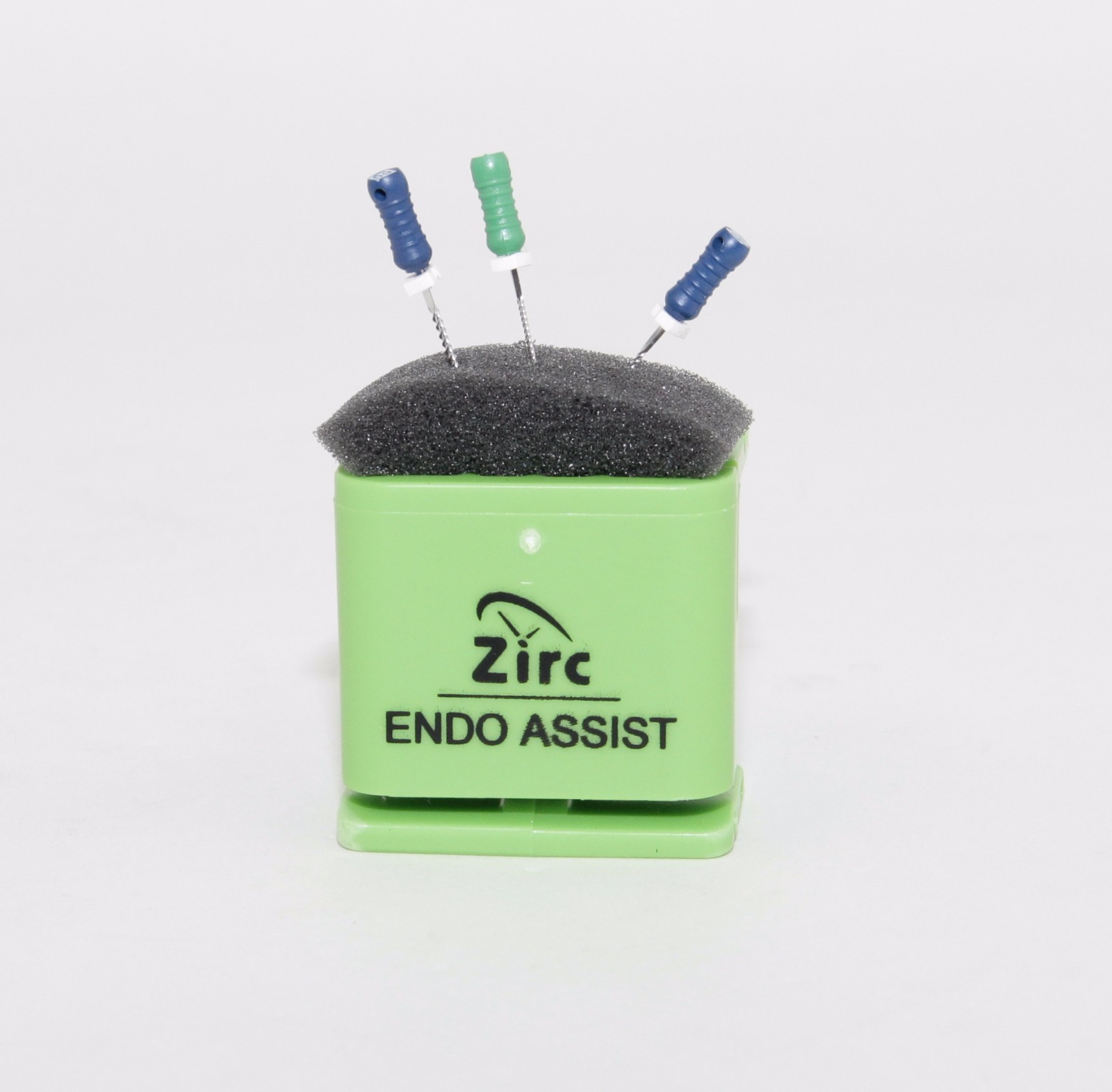 DENTAL ENDODONTIC ASSIST ORGANIZER WITH MEASURING GAUGE AUTOCLAVABLE GREEN