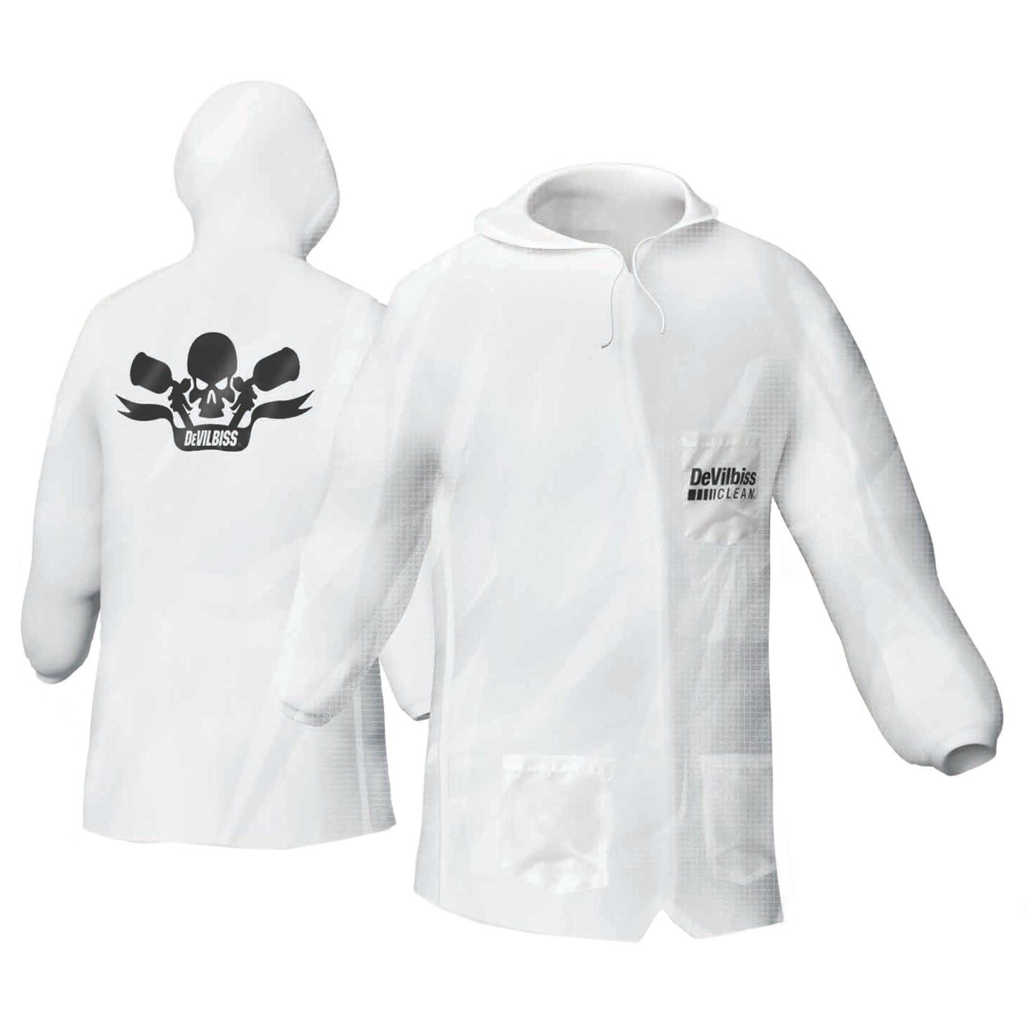 DeVilbiss 803666 Reusable Hooded Lab Coat – XL Size