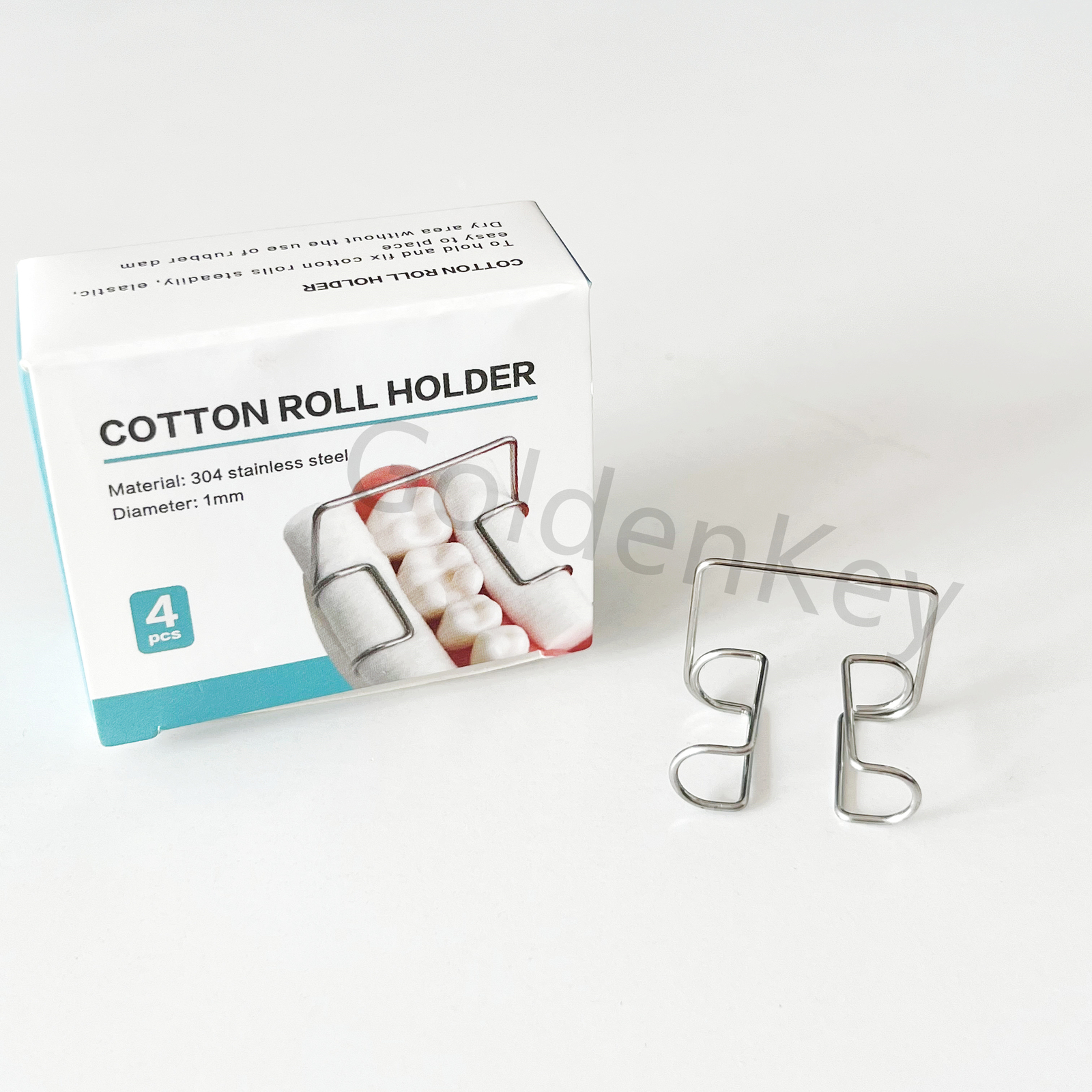 5Box(20Pcs)Dental Cotton Roll Clip Stainless Steel Autoclavable Holders Keep Dry