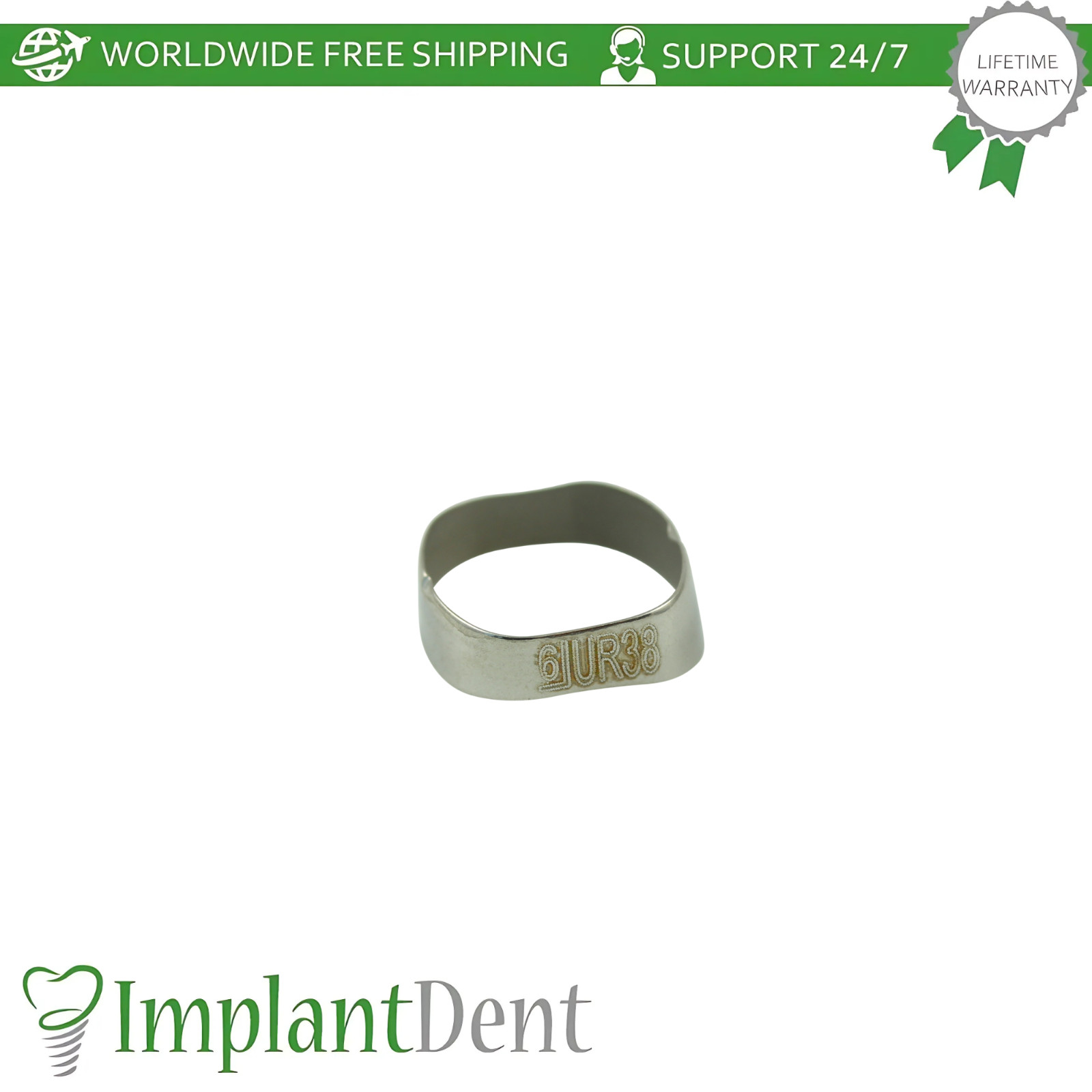 Dental Molar Standard Upper Right Bands 10pcs Stainless Steel Braces Span Ortho