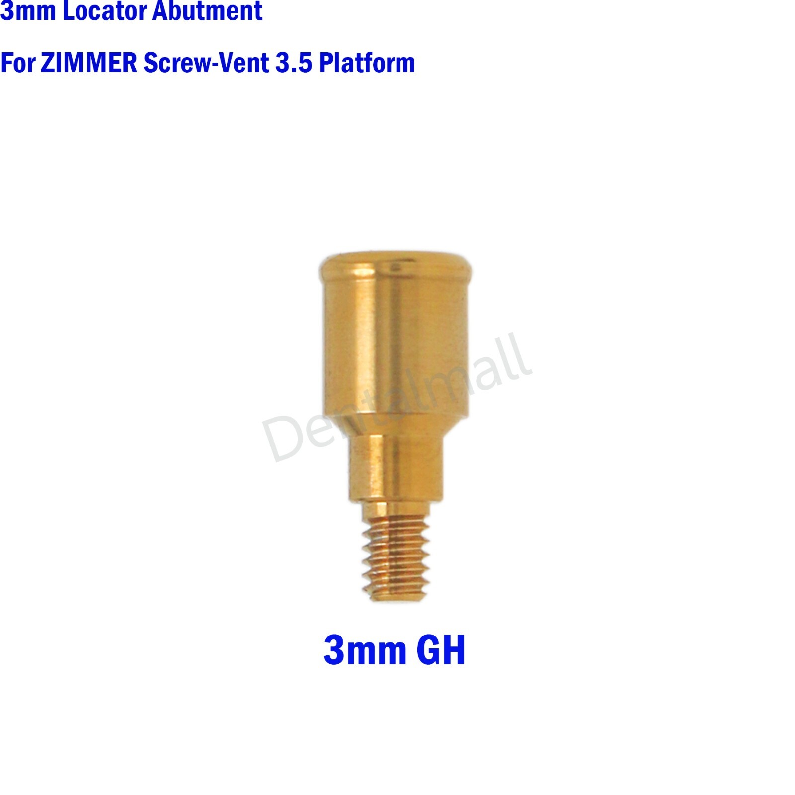 Dental LOCATOR Abutment fit Zimmer Cortex MIS Mini Regular Ø3.5/4.5mm GH 1-5mm