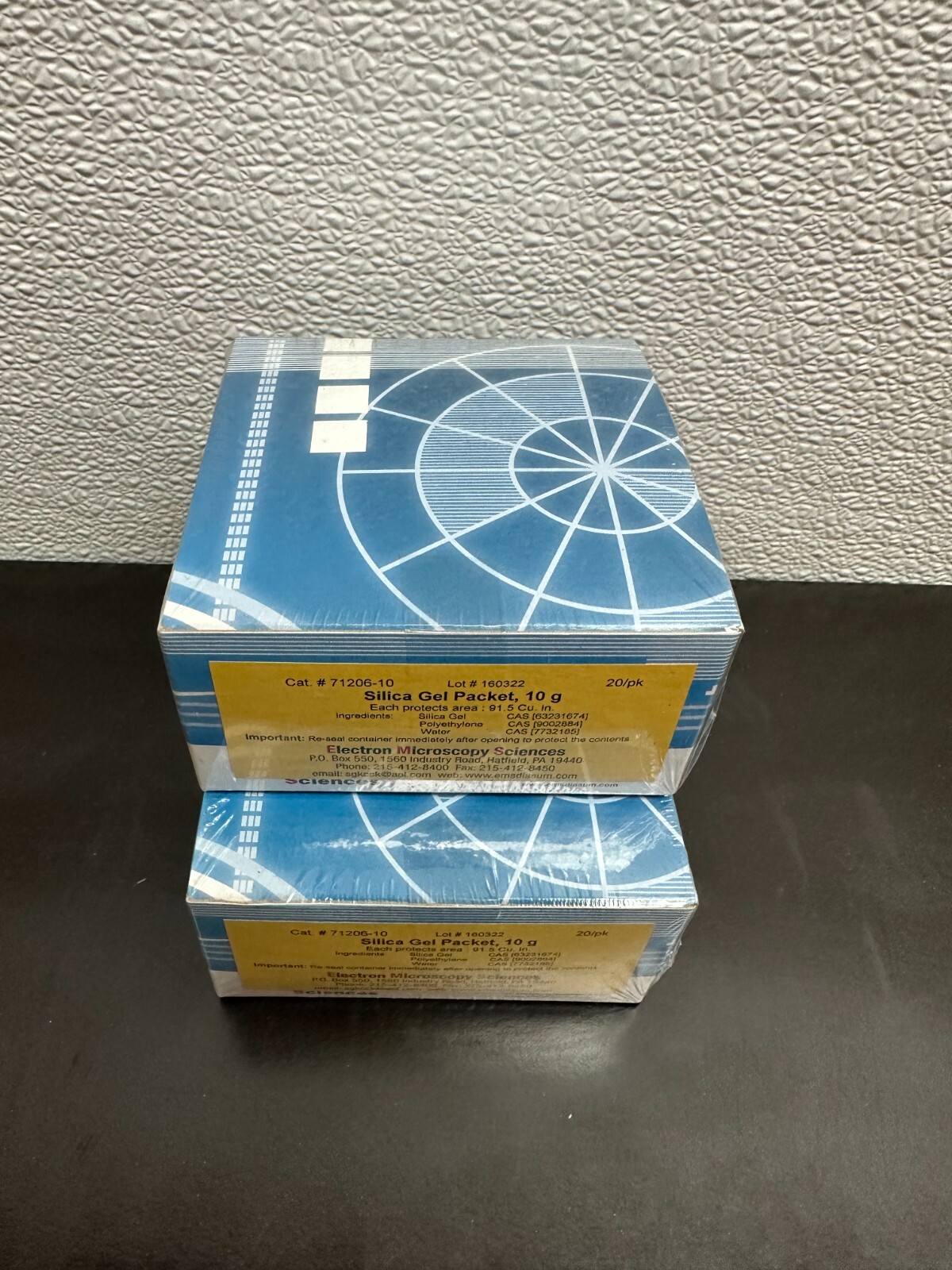 Electron Microscopy Sciences Cat No 71206-10 Silica Gel Packet 10g 20PK