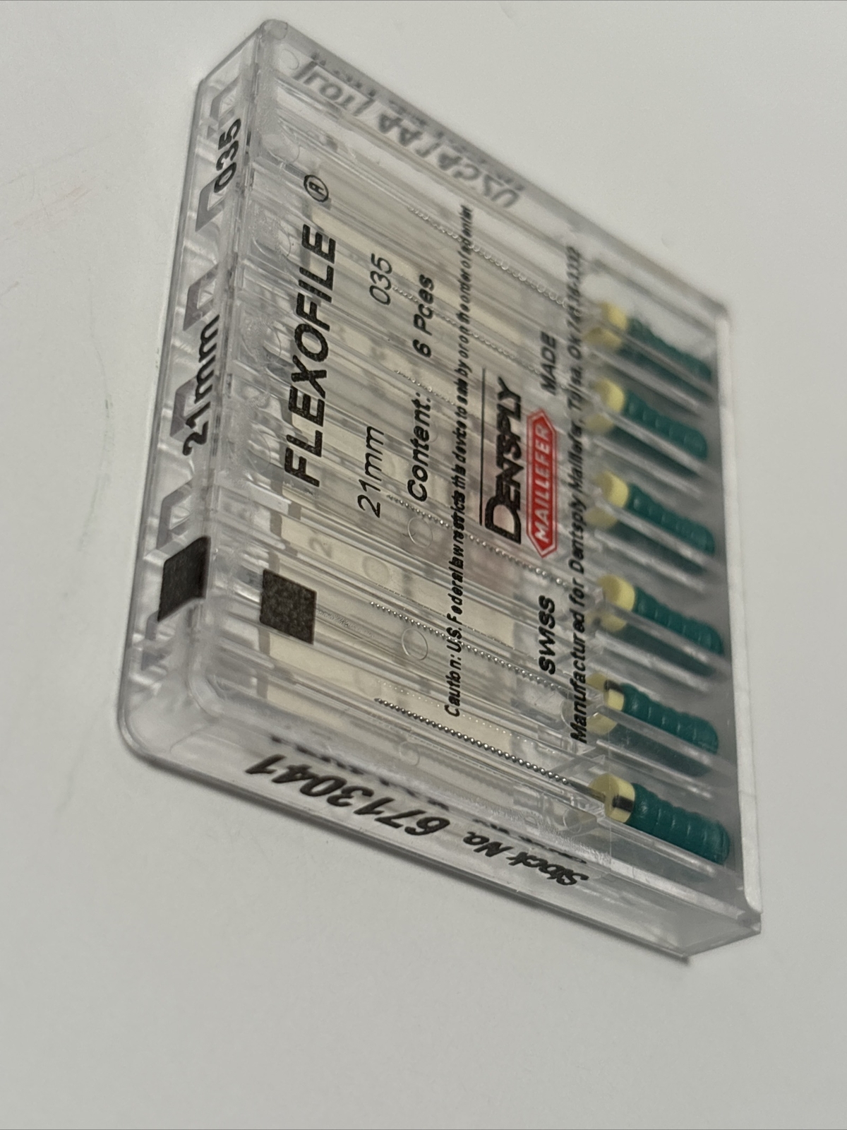 densply flexofile 035 21mm 6 Files Pack
