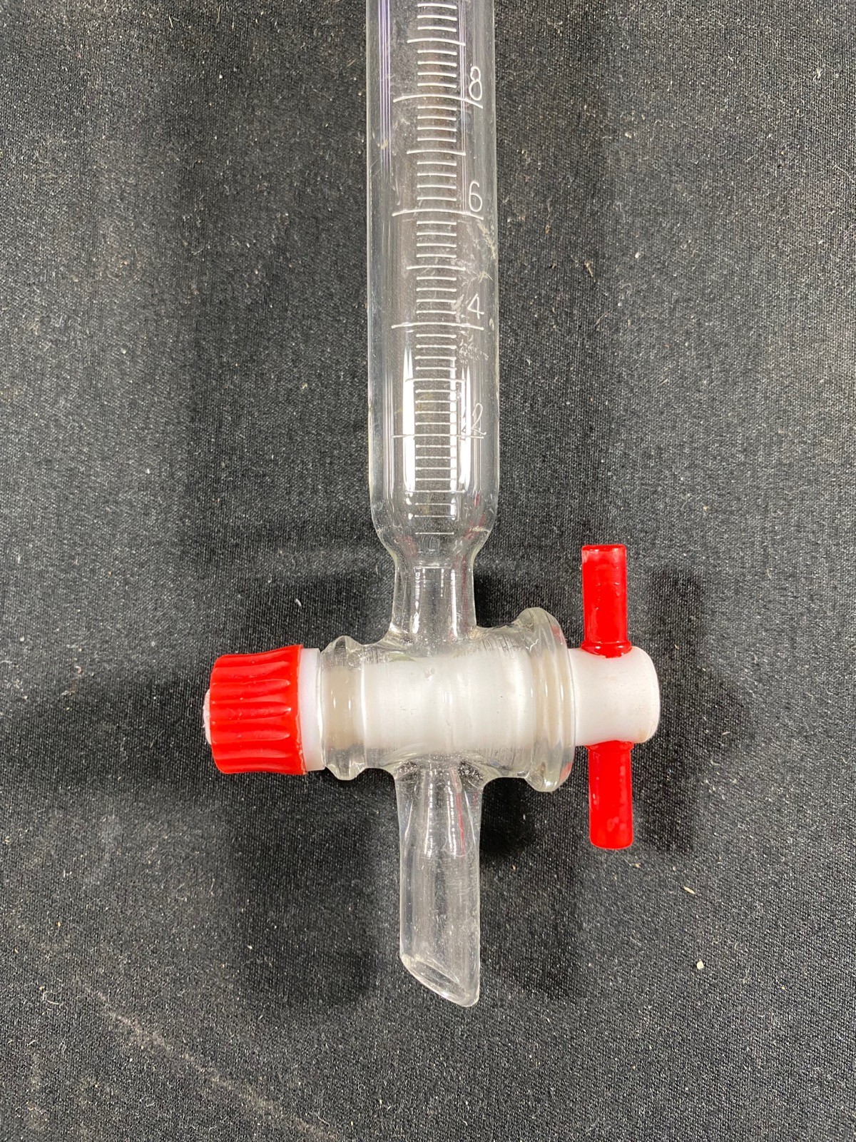 Laboratory Glass 10mL Stopcock 24/40 Barrett Moisture Test Receiver