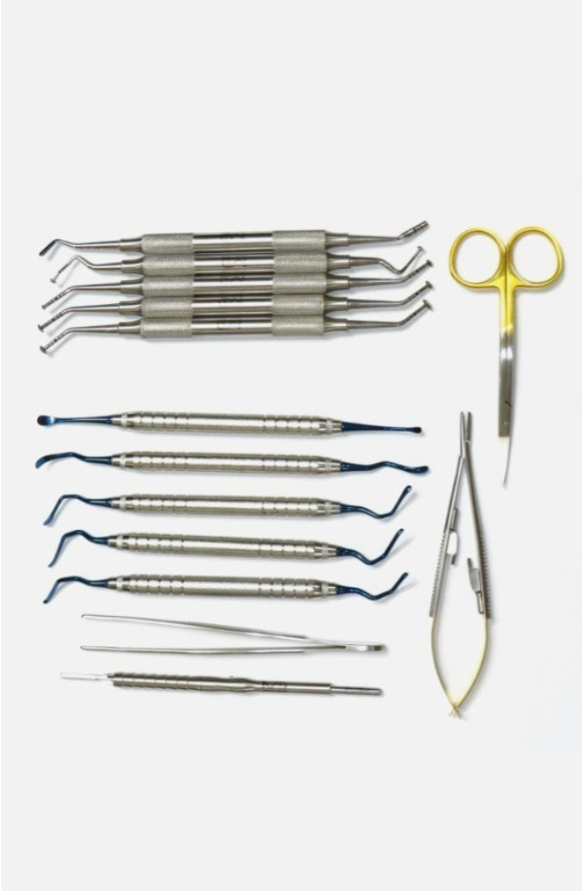 Dental Implant Surgery Kit Mushroom Bone Graft Sinus Lift Tunneling Vista Set CE