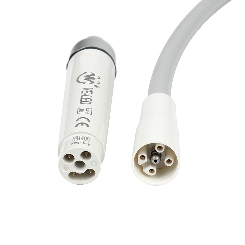 Dental Ultrasonic Piezo Scaler Handpiece With LED Handpiece Fit EMS / Woodpecker