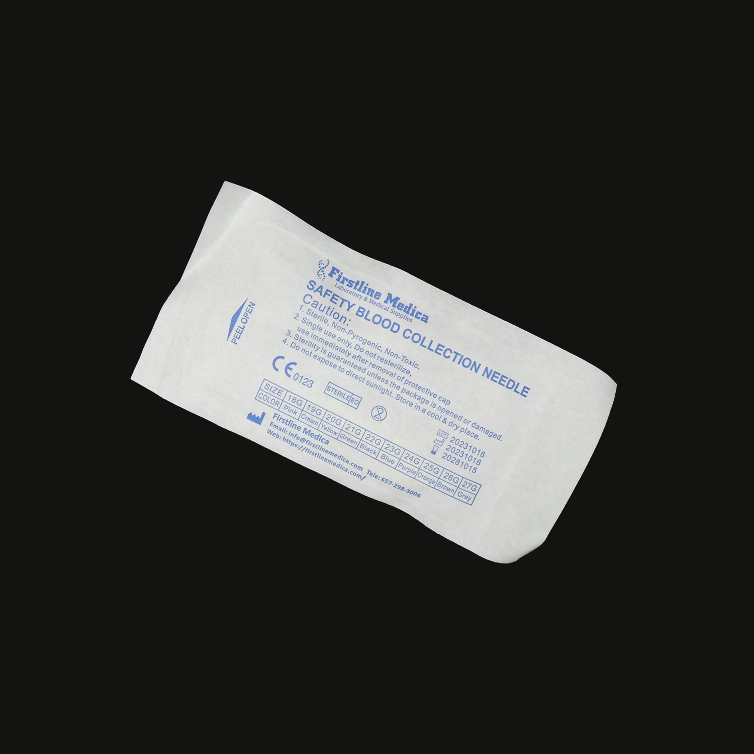 Safety Winged Collection Kit, 23G, 50/pack