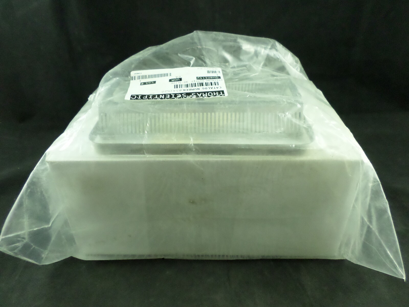 THOMAS Stainless Steel Rack for 50 Slides w/ Glass Dish Staining Outfit 1/PACK