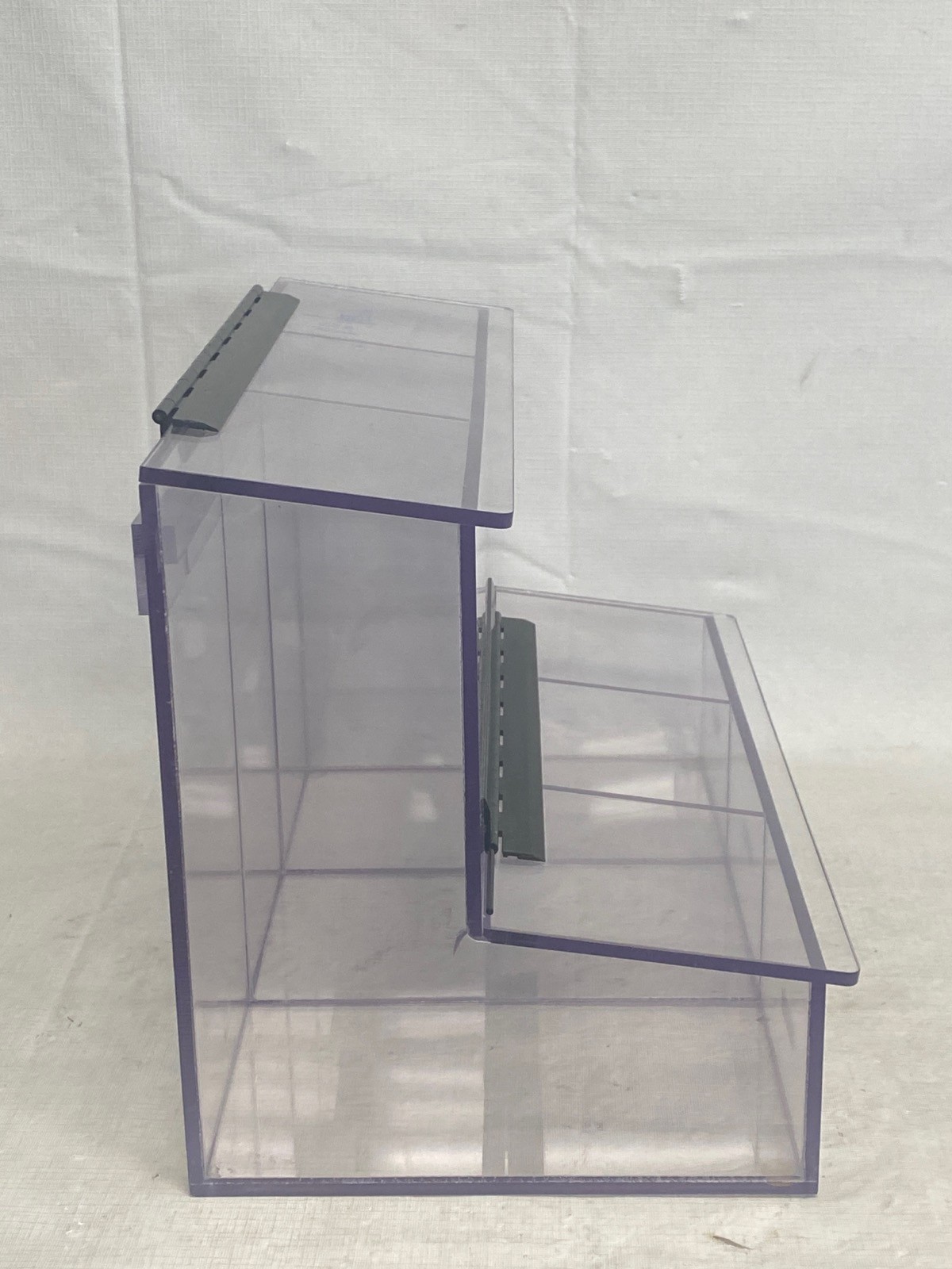 S-CURVE Dispenser with 3-Compartments Double Entry Upper & Lower Hinged Lids FCD
