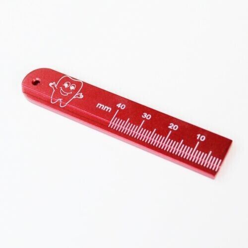 Dental Orthodontic Aluminum Metal Endodontic Endo Ruler Optional Color