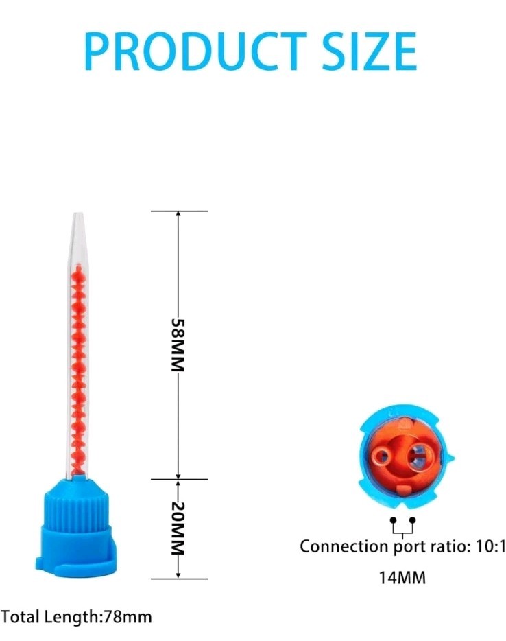 400 Dental Mixing Tips for Impression Temp Crowns Material (10:1)