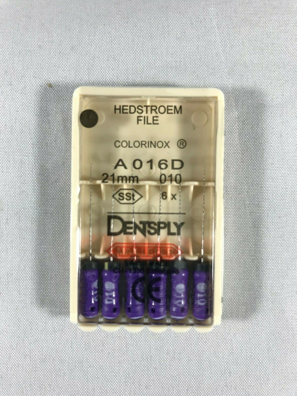 Dentsply Maillefer H-file Endodontic stainless steel 21mm All sizes 60 files/pk